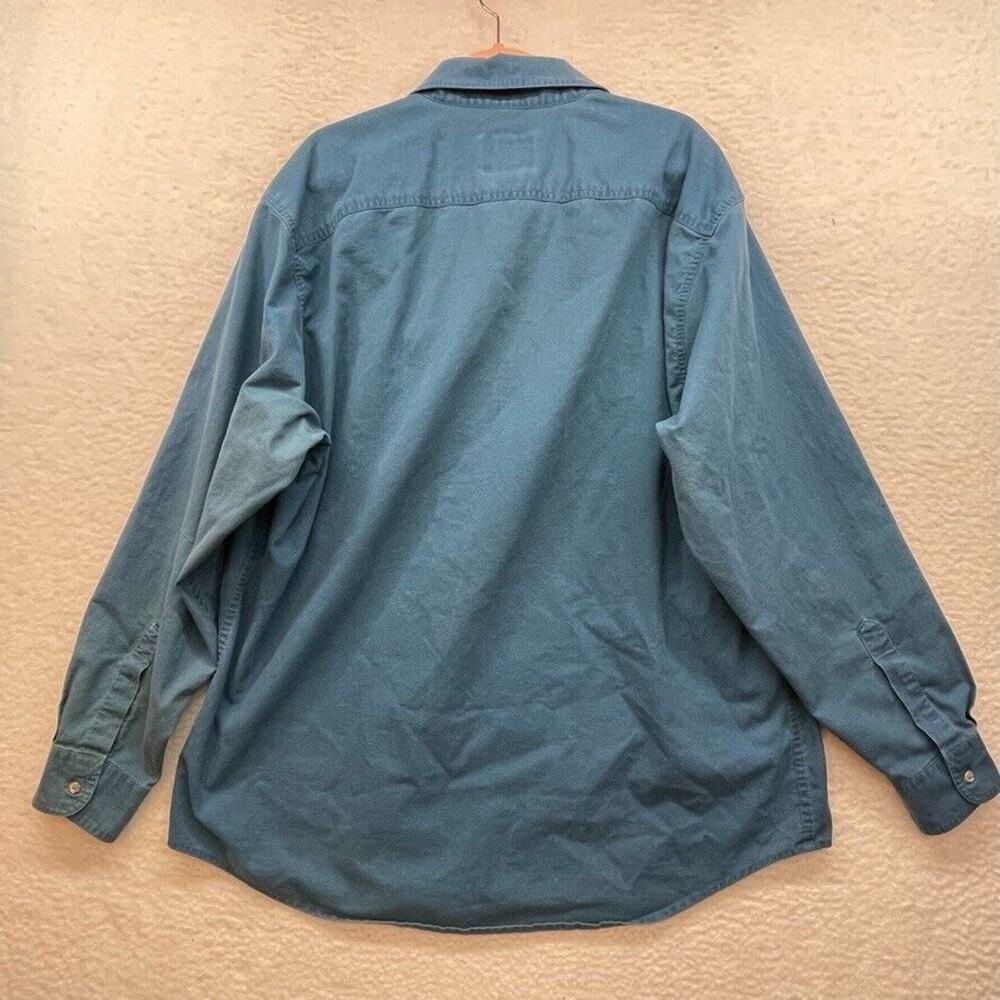 Woolrich Shirt Mens Extra Large Blue Vintage Classiccore Basic Normcore Dadcore - Picture 9 of 10